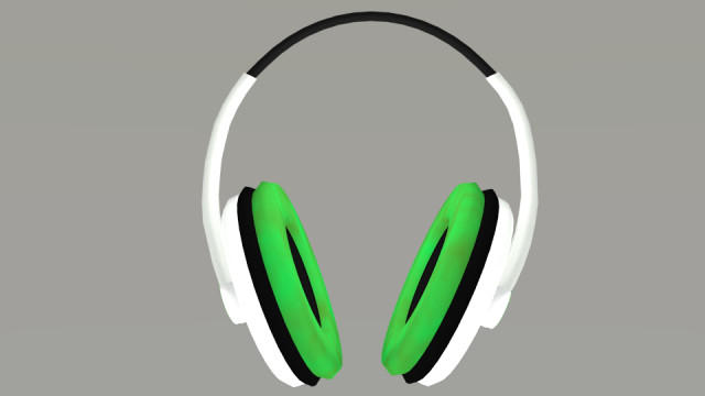 headphones Model 3D .c4d .max .obj .3ds .fbx .stl .blend 