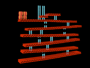 platforms from dk game 3D Model