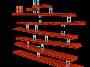 platforms from dk game 3D मॉडल