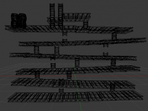 platforms from dk game 3D मॉडल