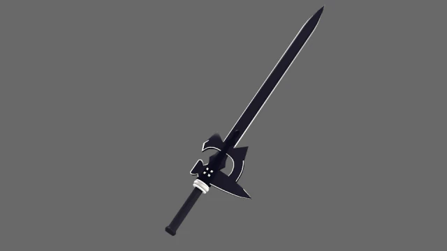 sword 3D Print Model .c4d .max .obj .3ds .fbx .stl .blend 