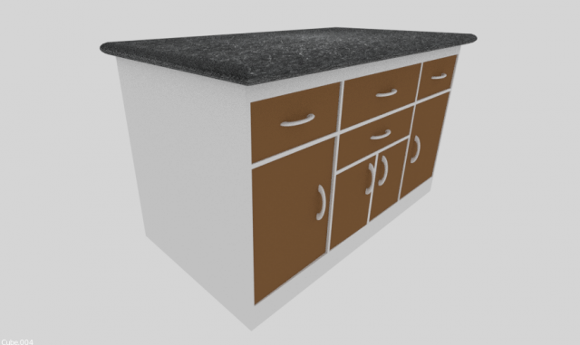 kitchen cabinet 3D मॉडल .c4d .max .obj .3ds .fbx .stl .blend 
