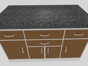 kitchen cabinet 3D मॉडल