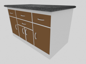 kitchen cabinet 3D मॉडल
