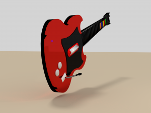 guitar hero controller 3D मॉडल