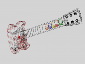 guitar hero controller 3D मॉडल