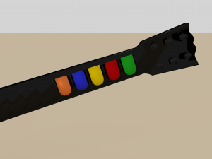 guitar hero controller 3D मॉडल