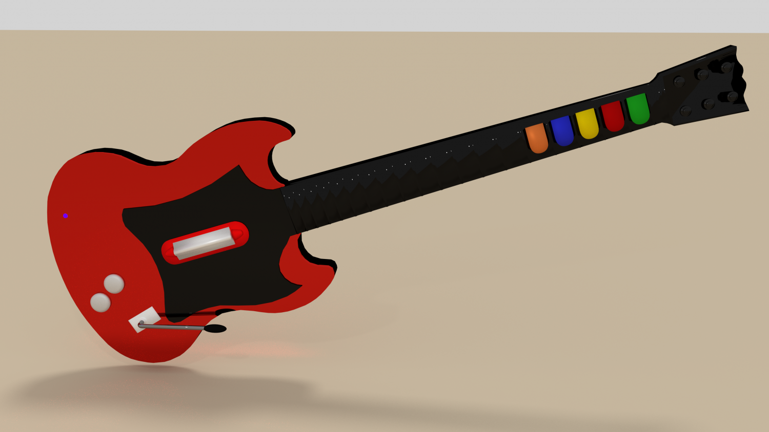 Guitar Hero Controller 3D Модель In Гаджеты 3DExport