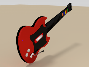 guitar hero controller 3D मॉडल