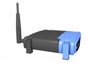 linksys wireless router 3D Model