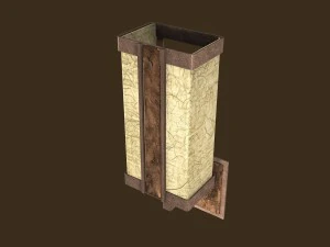 rustic sconce 3D Model