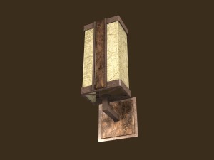 rustic sconce 3D Модель