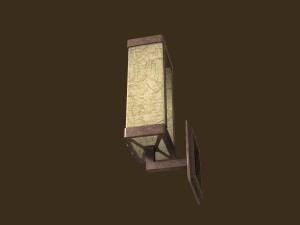 rustic sconce 3D Модель