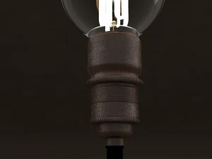 eco-filament globe shaped bulb 3D Model