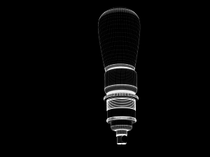 eco-filament pear shaped bulb 3D Модель