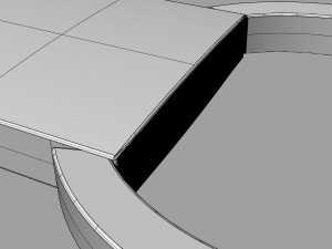 leather and steel keychain Modelo 3D