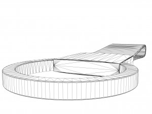 leather and steel keychain Modelo 3D