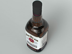 jim beam original bottle with new edition labels 3D 모델