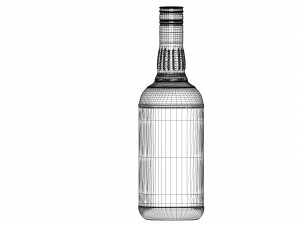 jim beam original bottle with new edition labels 3D 모델