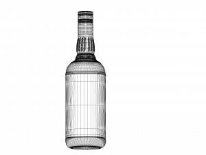 jim beam original bottle with new edition labels 3D 모델
