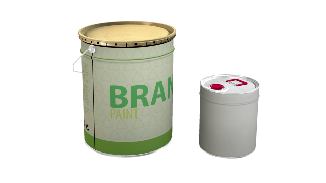 paint cans 3D Model .c4d .max .obj .3ds .fbx .stl .blend 
