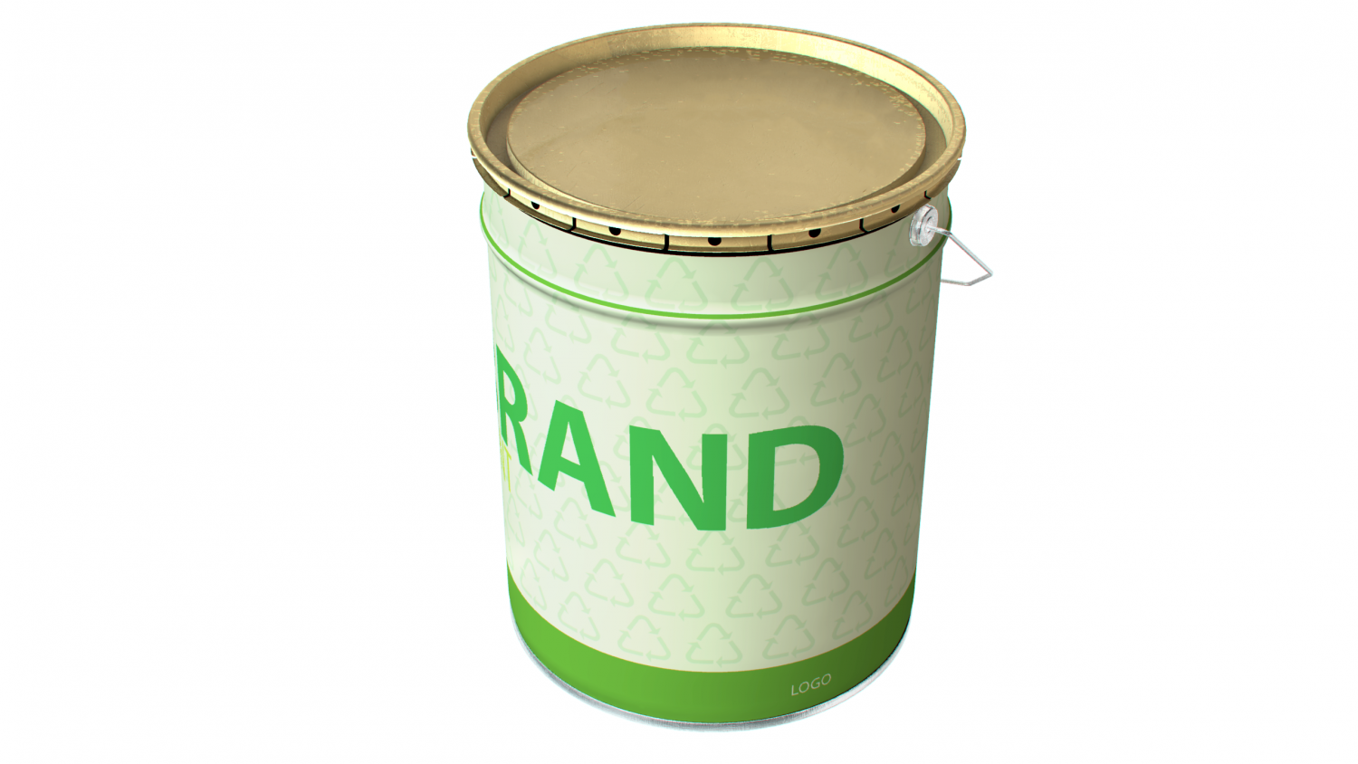 Info cans. Paint cans 3d element.