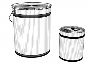 paint cans 3D Model