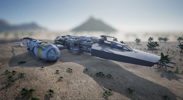 star wars ship 3D Model .c4d .max .obj .3ds .fbx .stl .blend 