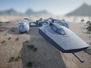 star wars ship 3D Model