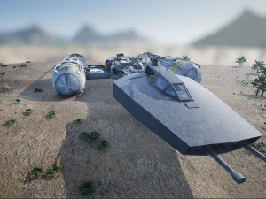 star wars ship 3D Model