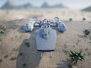 star wars ship 3D Model