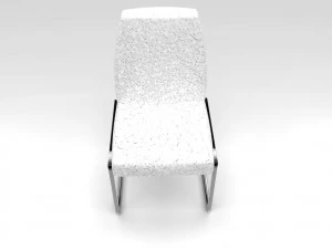 silla moderna con cuero silla moderna con cuero Modelo 3D