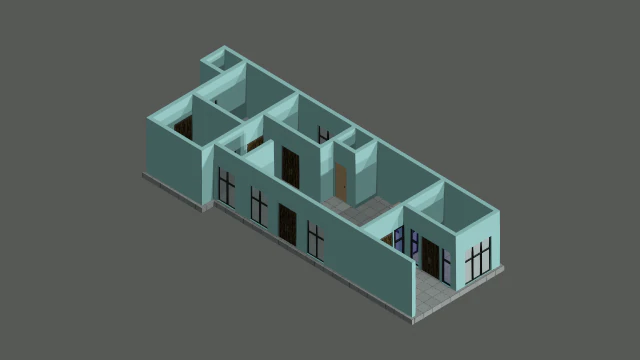 3d house plan arm 3D Model .c4d .max .obj .3ds .fbx .stl .blend 