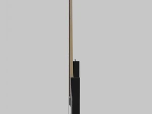 black electric guitar 3D Model