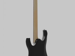 black electric guitar 3D Model