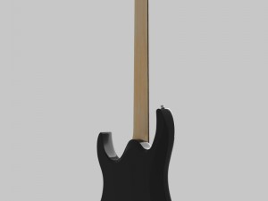 black electric guitar 3D Модель