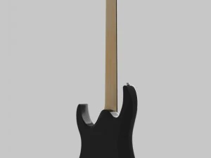 black electric guitar 3D Model