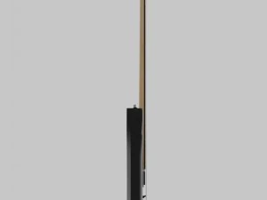 black electric guitar 3D Model