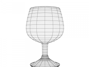 glass series - brandy snifter Modèle 3D