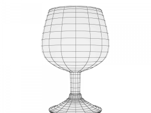 glass series - brandy snifter Modèle 3D