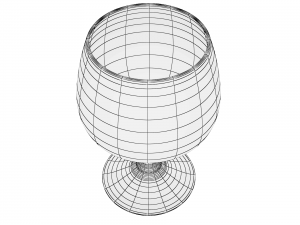 glass series - brandy snifter Modèle 3D