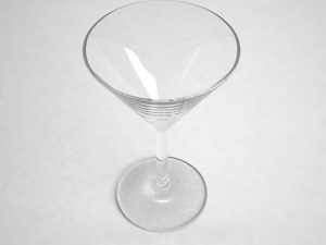glass series - cocktail glass martini 3D Model
