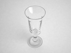 glass series - cordial glass footed 3D 模型