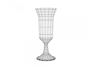glass series - cordial glass footed 3D 模型