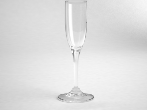 glass series -flute glass Model 3D