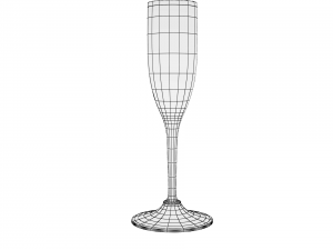 glass series -flute glass Model 3D