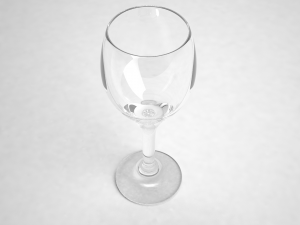 glass series - goblet glass teardrop 3D Model