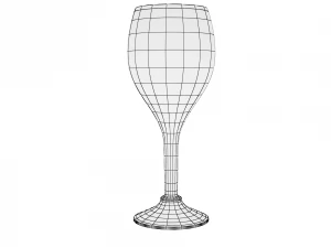 glass series - goblet glass teardrop 3D Model