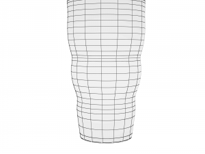 glass series - iced tea double bulge 3D-Modell