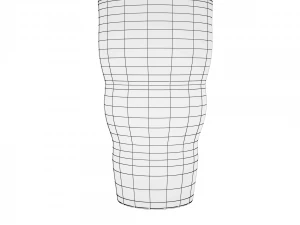 glass series - iced tea double bulge 3D Model